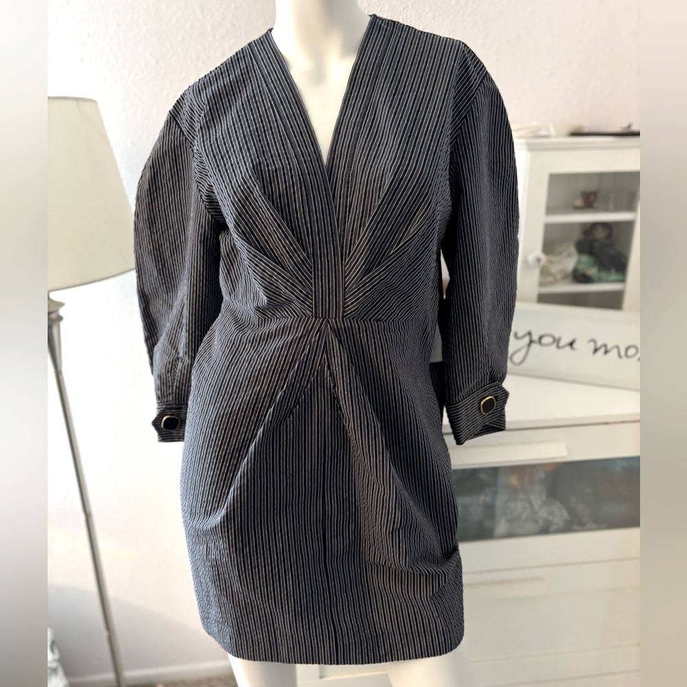 Sandro Beautiful Blue and White Striped Dress  size 38 (US size 8)